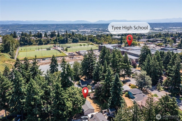 4239 S 184th Pl, Seatac, WA 98188 - bird's eye view of a mountain backdrop