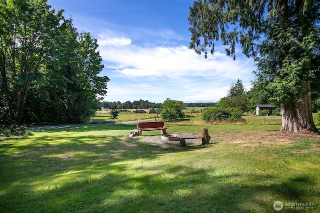 3915 Gilmore Rd, Everson, WA 98247 - view of green lawn with a view of countryside
