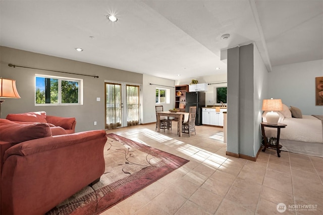 4054 Cabrant Rd, Everson, WA 98247 - living area with recessed lighting and light tile patterned floors