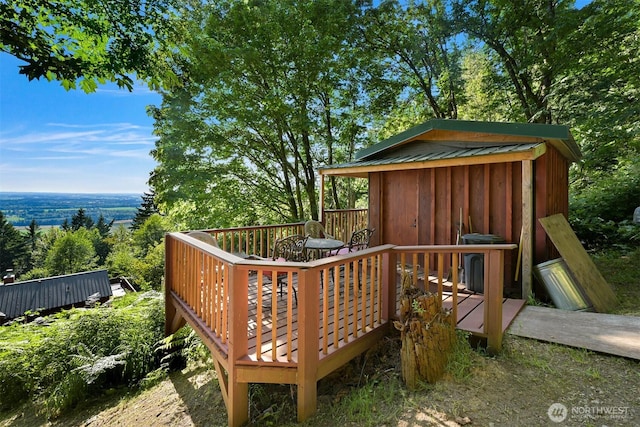 4054 Cabrant Rd, Everson, WA 98247 - deck with a shed