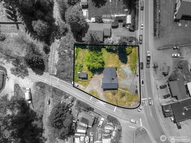 16425 Broadway Ave, Snohomish, WA 98296 - aerial view of property and surrounding area with property boundaries highlighted