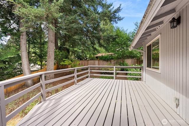 3527 Cain Rd SE, Olympia, WA 98501 - deck featuring a fenced backyard