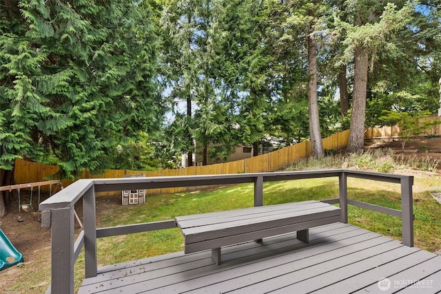 3527 Cain Rd SE, Olympia, WA 98501 - deck featuring a fenced backyard