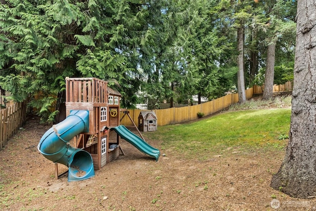 3527 Cain Rd SE, Olympia, WA 98501 - view of playground with a fenced backyard
