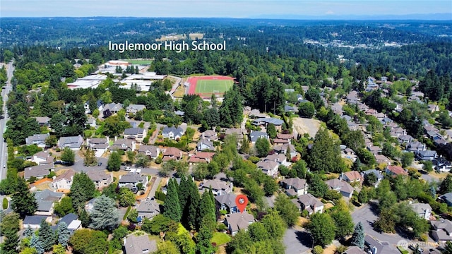 15101 91st Pl NE, Bothell, WA 98011 - aerial overview of property's location featuring nearby suburban area
