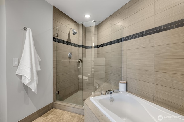 1920 4th Ave Unit 1207, Seattle, WA 98101 - full bath with a shower stall and a garden tub