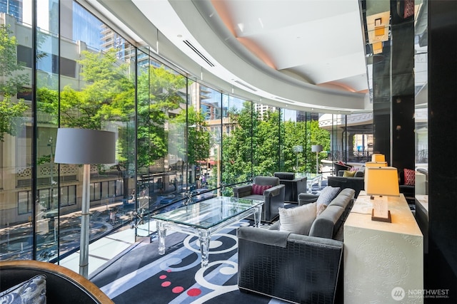 1920 4th Ave Unit 1207, Seattle, WA 98101 - lobby featuring floor to ceiling windows