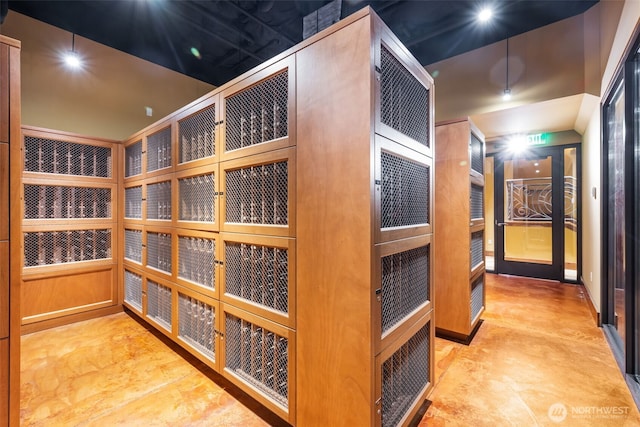 1920 4th Ave Unit 1207, Seattle, WA 98101 - wine area with concrete floors