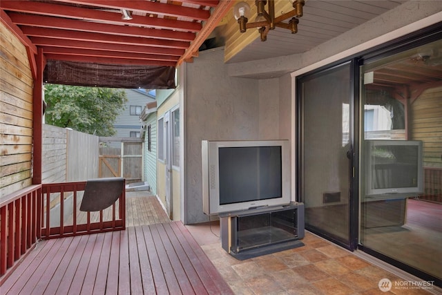 9404 Stone Ave N, Seattle, WA 98103 - view of wooden deck