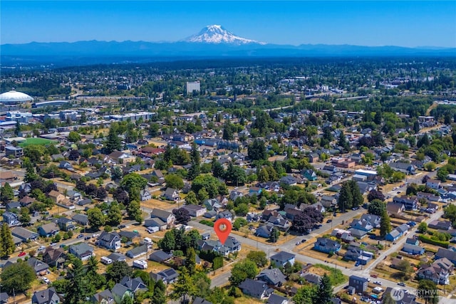 1949 S Sheridan Ave, Tacoma, WA 98405 - bird's eye view of a mountainous background
