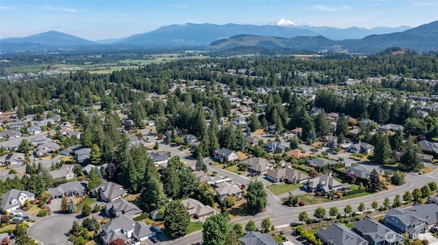 4015 E Broadway St, Mount Vernon, WA 98274 - view of property location with a mountain backdrop and nearby suburban area
