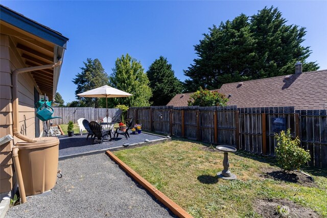 2426 Haines St, Port Townsend, WA 98368 - fenced backyard featuring a patio