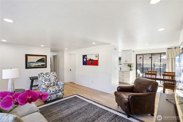 2426 Haines St, Port Townsend, WA 98368 - living room with light wood-style floors and recessed lighting