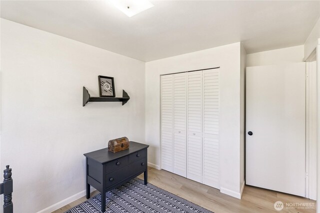 2426 Haines St, Port Townsend, WA 98368 - bedroom featuring light wood finished floors and a closet