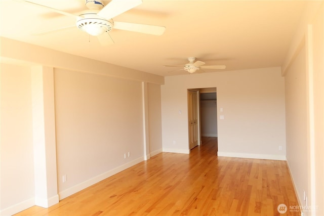 181 N Bay Ln Unit 2, Port Ludlow, WA 98165 - unfurnished room with ceiling fan and light wood-type flooring