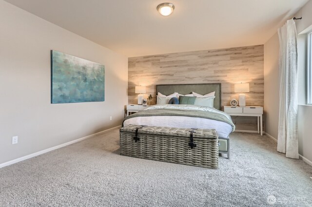 32336 135th Pl SE Unit 213, Sultan, WA 98294 - carpeted bedroom featuring baseboards and an accent wall