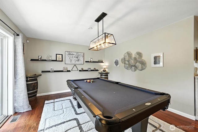 7212 188th Ave E, Bonney Lake, WA 98391 - recreation room with pool table and wood finished floors