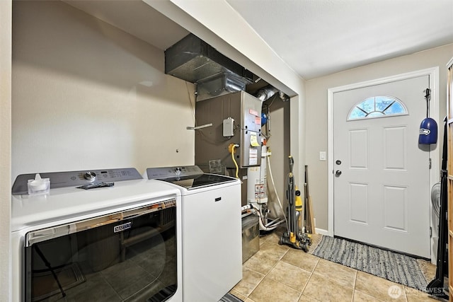 7212 188th Ave E, Bonney Lake, WA 98391 - laundry room featuring light tile patterned flooring and washer and clothes dryer