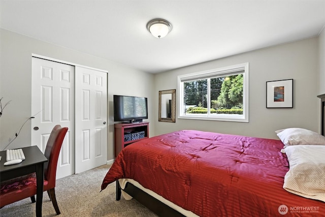 7212 188th Ave E, Bonney Lake, WA 98391 - bedroom with carpet floors and a closet