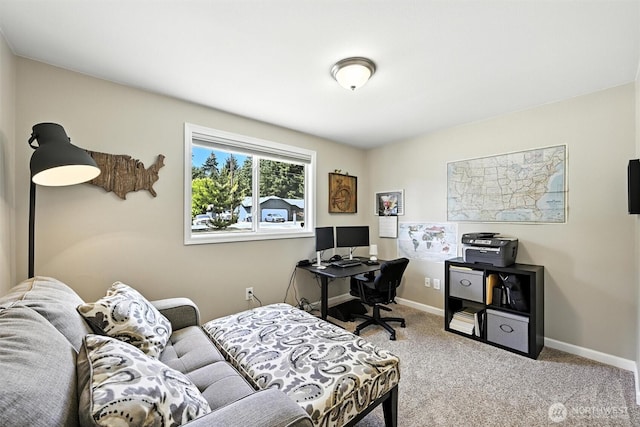 7212 188th Ave E, Bonney Lake, WA 98391 - home office with carpet and baseboards