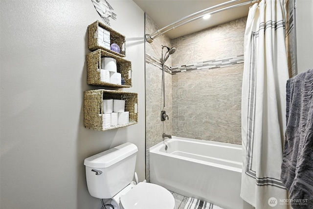 7212 188th Ave E, Bonney Lake, WA 98391 - bathroom featuring shower / tub combo and toilet