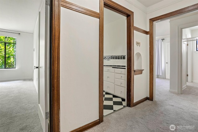 3121 Franklin Ave E Unit 24, Seattle, WA 98102 - hallway featuring light carpet