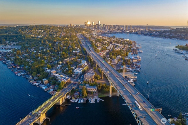 3121 Franklin Ave E Unit 24, Seattle, WA 98102 - aerial view of property's location with a notable bridge and a large body of water