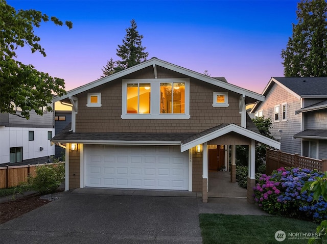 11226 NE 67th St, Kirkland, WA 98033 - view of front of house with an attached garage and asphalt driveway