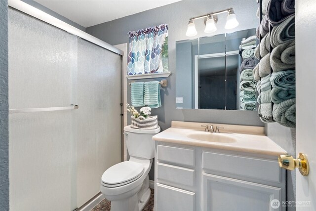 103 Nikula Rd W, Winlock, WA 98596 - bathroom with vanity and a stall shower