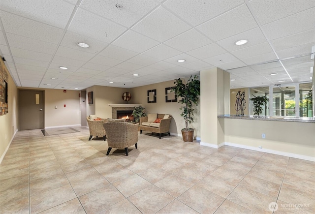 3112 SW Avalon Way Unit 102, Seattle, WA 98126 - community lobby with a paneled ceiling and recessed lighting