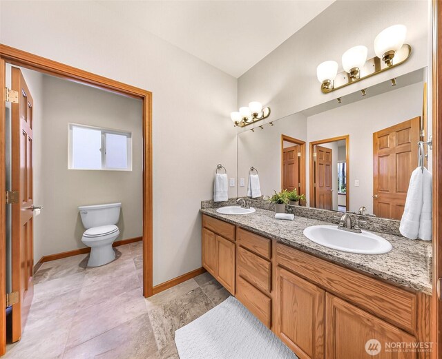 8 Southern Ct, Bellingham, WA 98229 - bathroom with double vanity and toilet