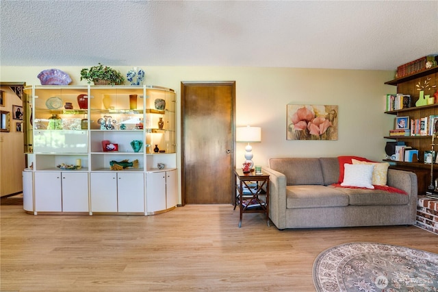 3500 SW 325th St, Federal Way, WA 98023 - living area featuring light wood-style floors and a textured ceiling