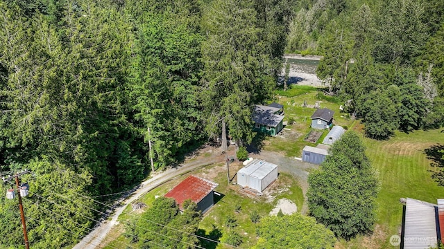 6070 Saxon Rd, Acme, WA 98220 - aerial view of property and surrounding area with a heavily wooded area