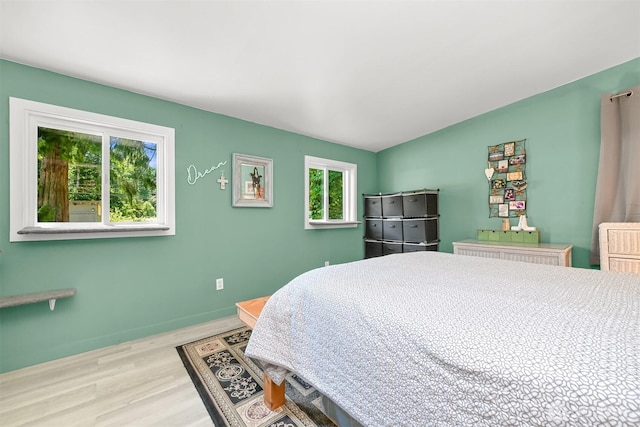 6070 Saxon Rd, Acme, WA 98220 - bedroom with wood finished floors and vaulted ceiling