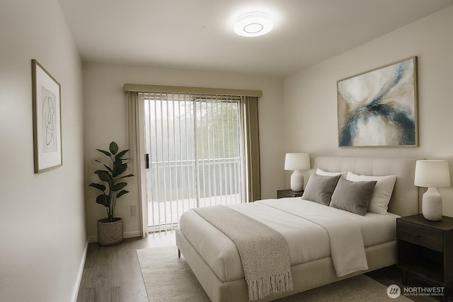 34801 30th Ave SW, Federal Way, WA 98023 - bedroom featuring access to exterior and wood finished floors