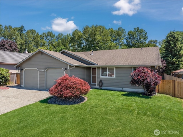 23303 13th Pl W, Bothell, WA 98021 - ranch-style home with a garage, driveway, and a shingled roof