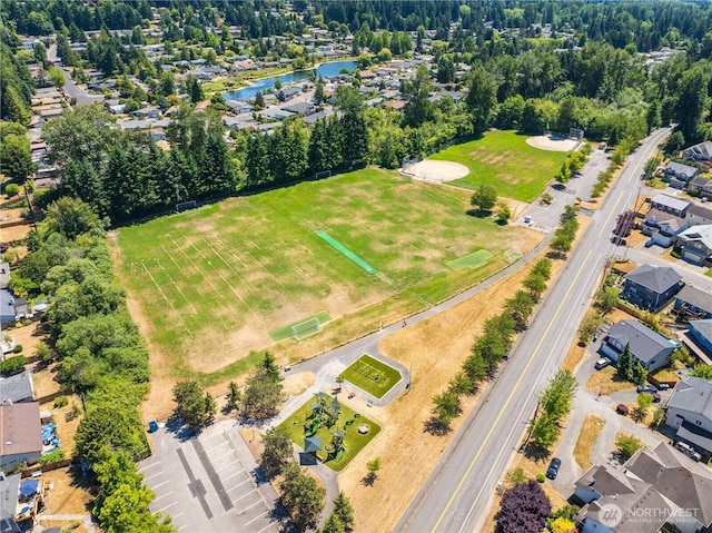 23303 13th Pl W, Bothell, WA 98021 - aerial view of residential area with a nearby body of water