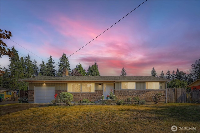 721 S 304th St, Federal Way, WA 98003 - single story home featuring brick siding, a garage, and a chimney