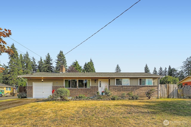 721 S 304th St, Federal Way, WA 98003 - ranch-style home featuring brick siding, an attached garage, asphalt driveway, and board and batten siding