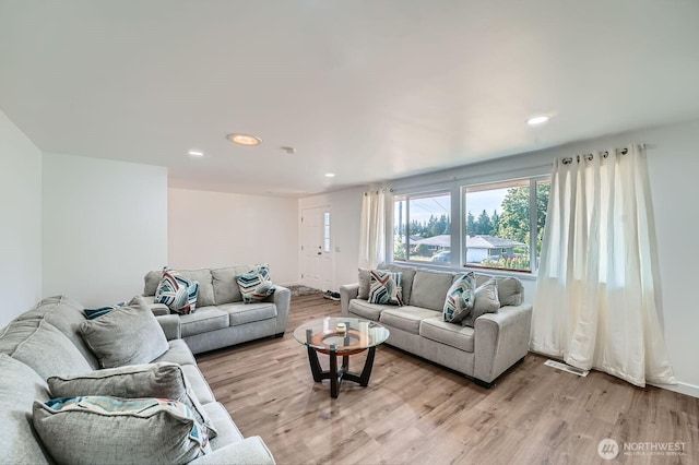 721 S 304th St, Federal Way, WA 98003 - living area with light wood-style flooring and recessed lighting