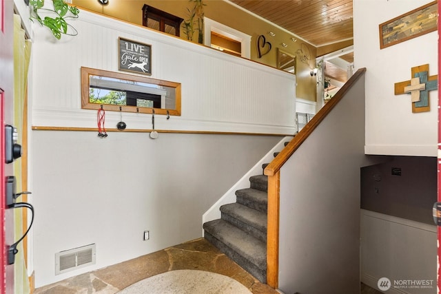 22616 88th Ave W, Edmonds, WA 98026 - stairway featuring wooden ceiling