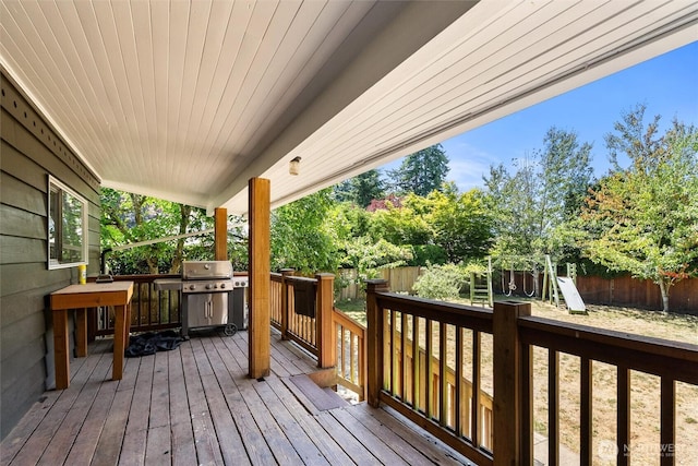 22616 88th Ave W, Edmonds, WA 98026 - deck featuring a fenced backyard and grilling area