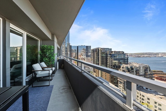 1415 2nd Ave NE Unit 1801, Seattle, WA 98101 - balcony with a view of city and a water view