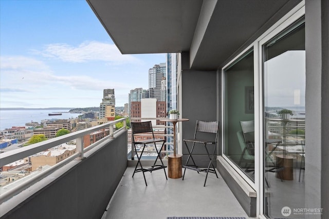 1415 2nd Ave NE Unit 1801, Seattle, WA 98101 - balcony with a city view and a water view