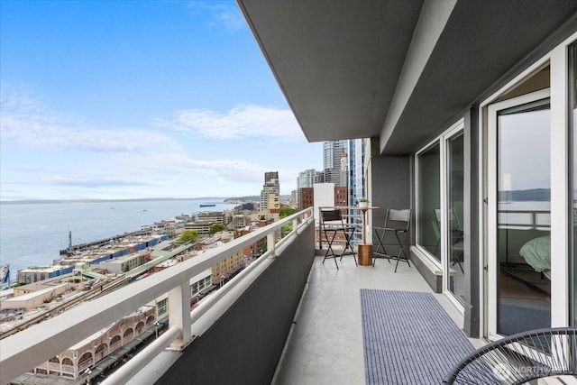 1415 2nd Ave NE Unit 1801, Seattle, WA 98101 - balcony with a city view and a water view