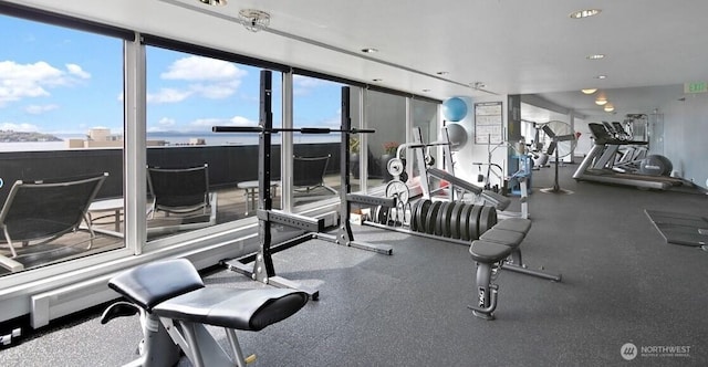 1415 2nd Ave NE Unit 1801, Seattle, WA 98101 - workout area featuring recessed lighting