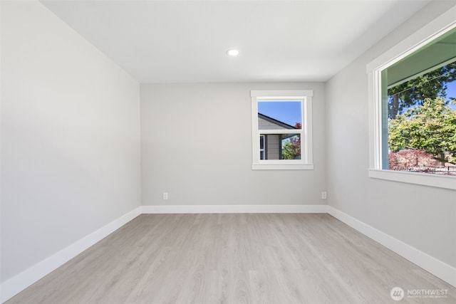 1316 115th St S, Tacoma, WA 98444 - unfurnished room with light wood-style floors and recessed lighting