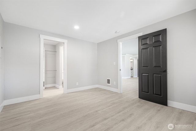 1316 115th St S, Tacoma, WA 98444 - unfurnished bedroom with light wood-style flooring and recessed lighting