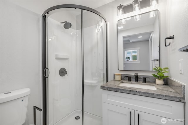 1316 115th St S, Tacoma, WA 98444 - bathroom with a shower stall and vanity