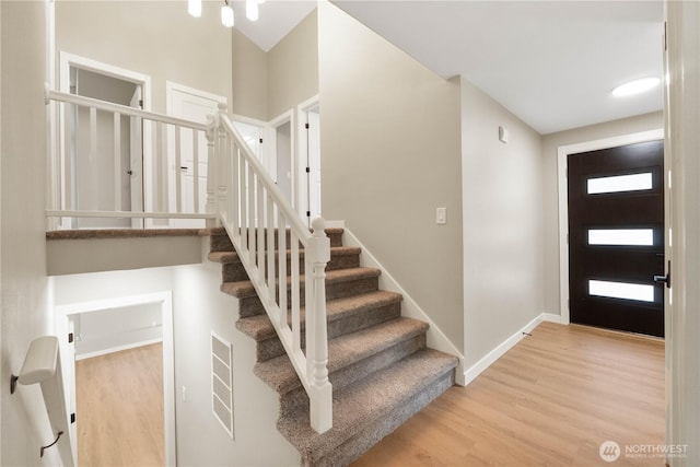 31228 47th Pl SW, Federal Way, WA 98023 - foyer entrance featuring wood finished floors and stairs